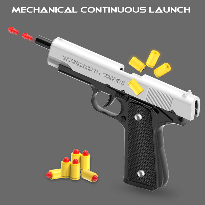 Catapult Launcher Toy - Pistola da gunman giocattolo Colt M1911,