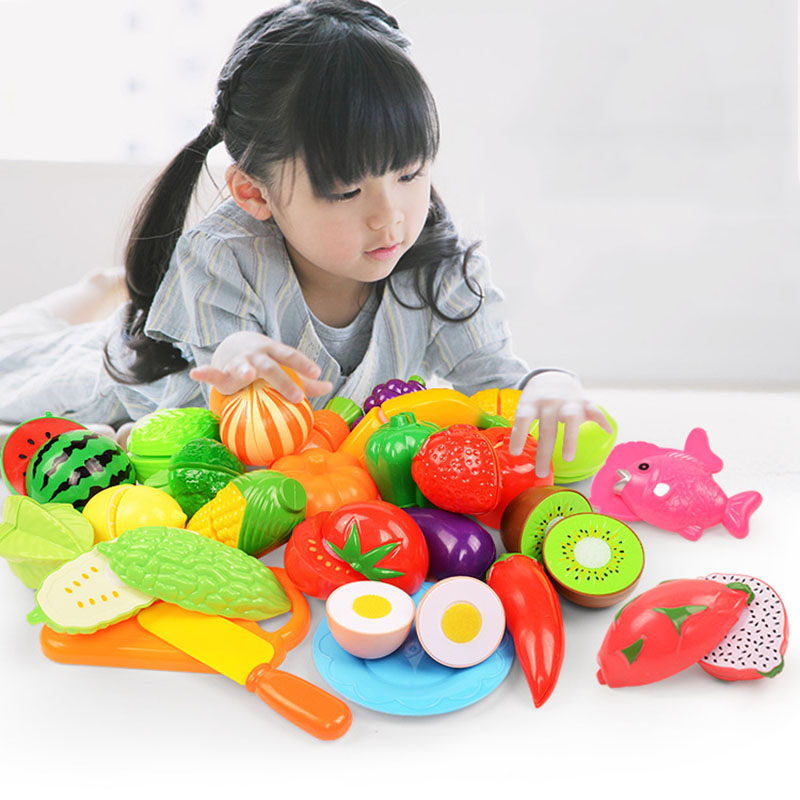Kids Toys Kitchen Set - Giocattoli per Tagliare Frutta e Verdura
