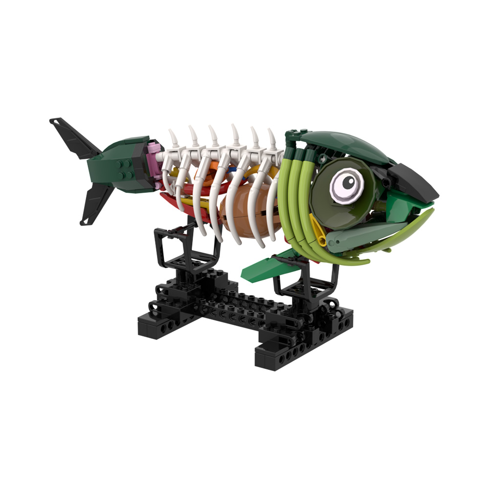 Kids Zombie Toys - Blocchi di Costruzione MOC Modello Pesce